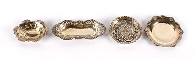 Lot 56 - A Group of Four Victorian and Later Silver Bonbon Dishes