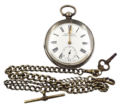 Lot 211 - A Silver Acme Lever pocket watch