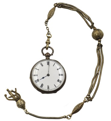 Lot 80 - A silver pocket watch