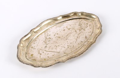 Lot 42 - A Late 19th/Early 20th Century Austro-Hungarian Silver Oval Serving Tray
