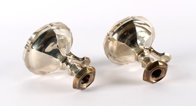 Lot 46 - A Good Pair of 19th Century Austro-Hungarian Silver Chambersticks