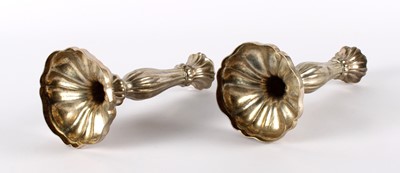 Lot 47 - An Attractive Pair of 19th Century Austro-Hungarian Silver Candlesticks