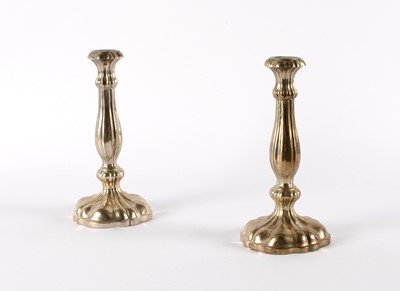 Lot 47 - An Attractive Pair of 19th Century Austro-Hungarian Silver Candlesticks
