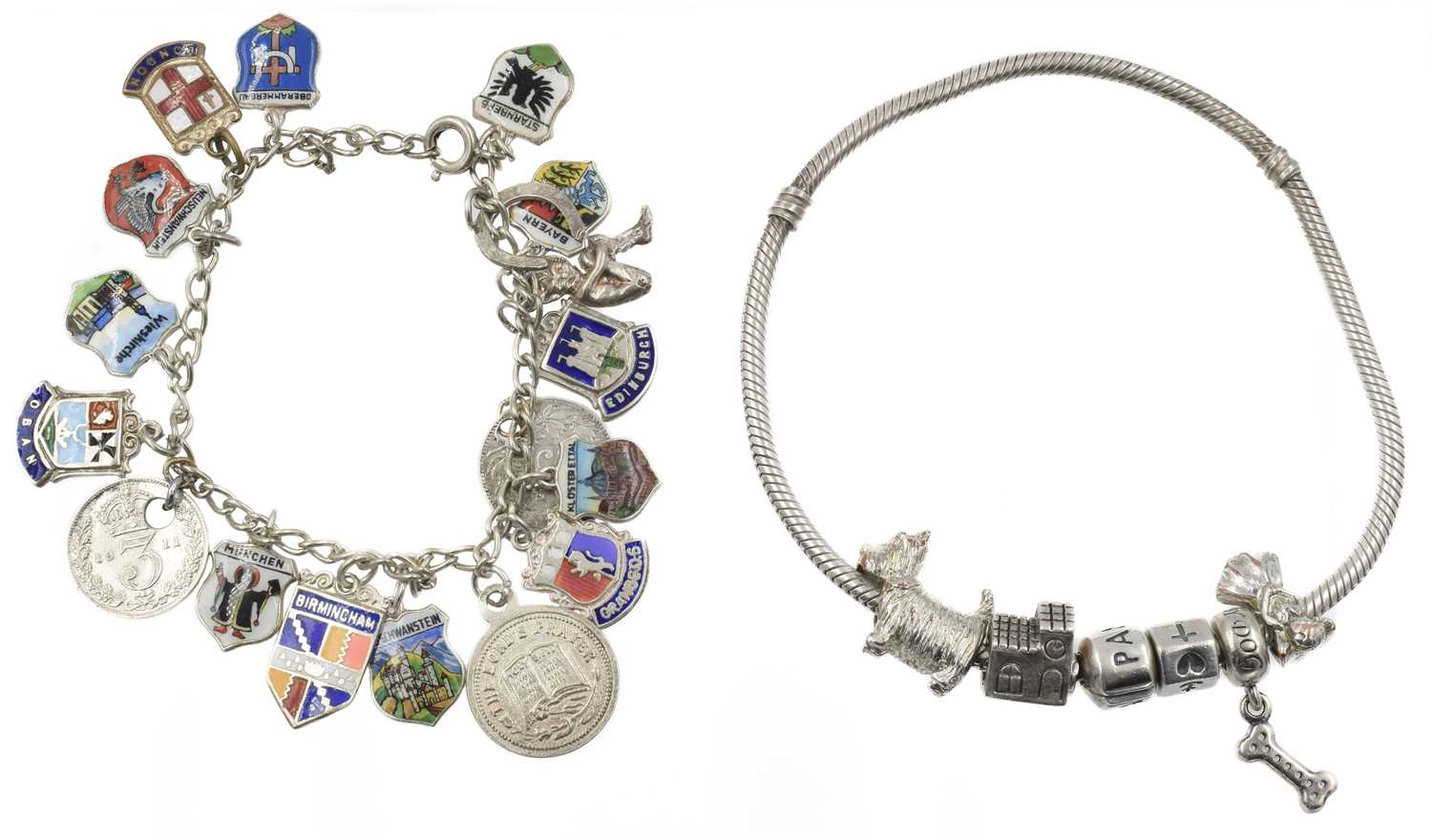 Lot 24 - Two silver bracelets