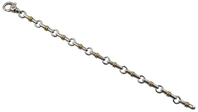 Lot An 18ct and silver Tiffany bracelet