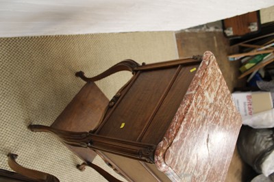 Lot 249 - A Pair of Early-Mid 20th Century French Kingwood and Marble Side Tables or Wash Stands