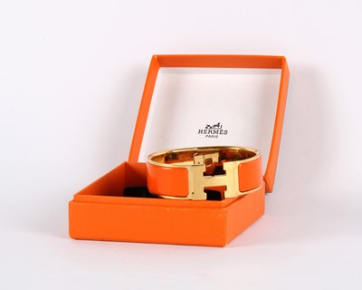 Lot 20 - A "Clic Clac H" Bracelet by Hermès, Paris