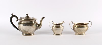 Lot 30 - A George V Silver Three-Piece Tea Service