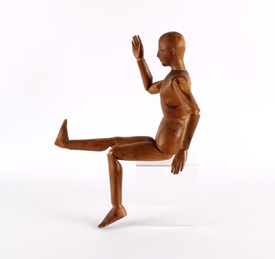 Lot 282 - A Mid-20th Century Carved Beech Artist's Lay Figure