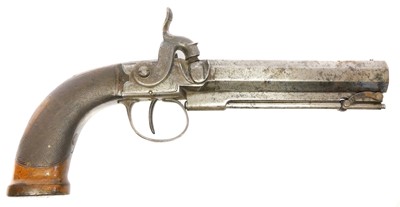 Lot 12 - Boxlock 36 bore percussion pocket pistol by...