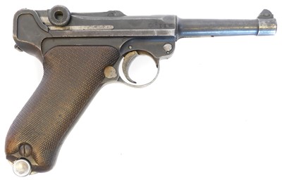 Lot 77 - Deactivated 9mm Luger P08 semi-automatic...