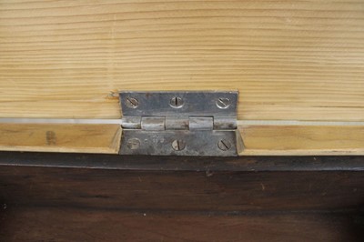 Lot 212 - A Victorian and Later Waxed Pine Blanket Box