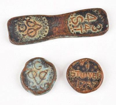 Lot 90 - Ceylon, Dutch East India Company (VOC) copper coins (3)