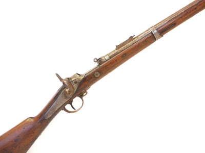Lot 84 - Albini Braendlin 11mm rifle, minus breech...