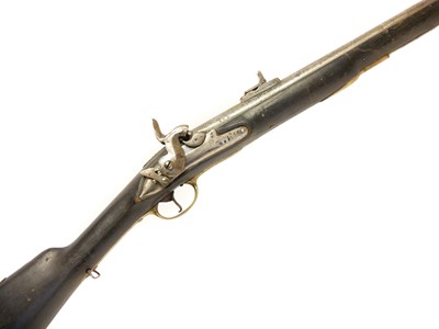 Lot 61 - Swedish percussion .740 rifle musket, serial...