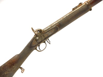 Lot 63 - G.H Daw .577 percussion muzzle loading two...