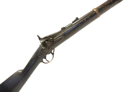 Lot 91 - US Trapdoor Springfield 50-70 rifle, 32inch...