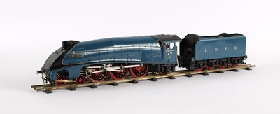 Lot 315 - A Finely Detailed O-Gauge Class A4 "Kingfisher" 4-6-2 Locomotive and 8-Wheel Tender