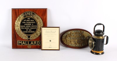 Lot 312 - A Limited Edition Reproduction "Mallard" Speed Record Plaque