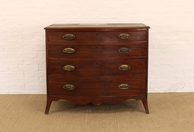 Lot 227 - An Early 19th Century Mahogany Bowfront Chest of Drawers