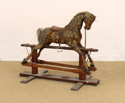 Lot 375 - A Late Victorian or Edwardian Rocking Horse