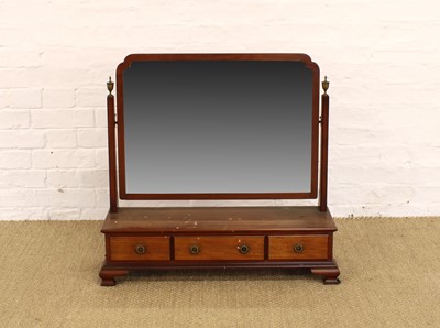 Lot 231 - A Large Edwardian Mahogany Dressing Mirror