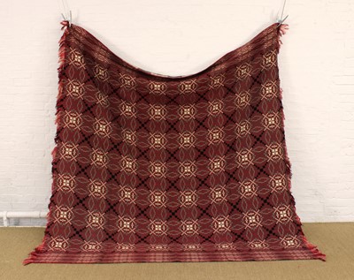 Lot 276 - A Large Reversible Pure Wool Welsh Blanket