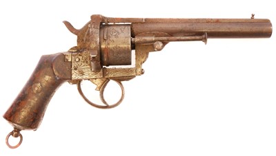 Lot 43 - Fratelli Merolla 11mm pinfire revolver,...