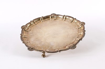 Lot 19 - A George V Silver Salver in the Georgian Rococo Taste