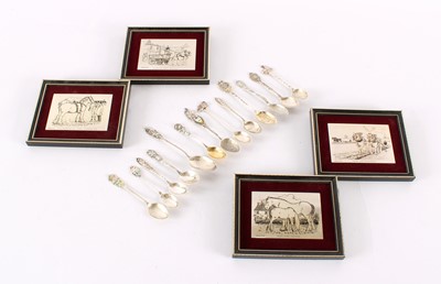 Lot 53 - A Collection of Sterling Silver Souvenir Spoons