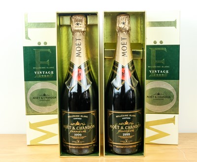 Lot 113 - Rare Champagne Moet et Chandon “Millesime Blanc” and Brut Vintage 1999