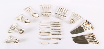 Lot 22 - A Set of Elizabeth II Silver and Silver-Handled Cutlery