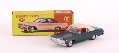 Lot 359 - A Dinky Toys 137 "Plymouth Fury Convertible" Diecast Model by Meccano Ltd.
