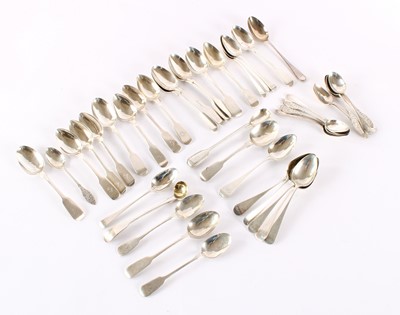 Lot 28 - A Collection of George III and Later Silver Teaspoons