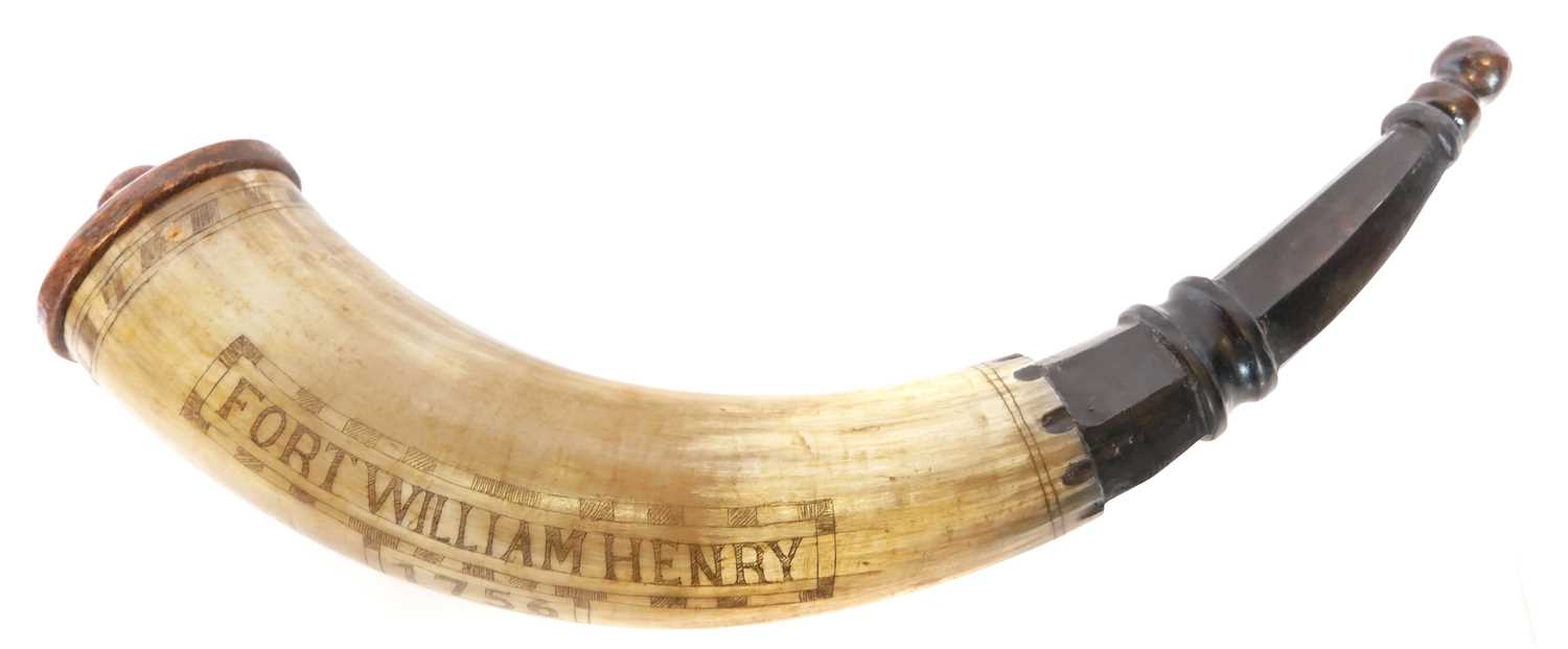Lot 717 - Finely hand-decorated 21st century scrimshaw...