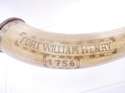 Lot 717 - Finely hand-decorated 21st century scrimshaw...