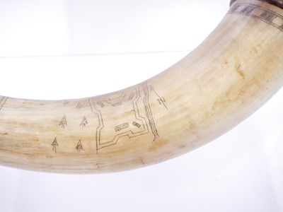 Lot 717 - Finely hand-decorated 21st century scrimshaw...