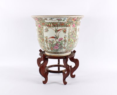 Lot 104 - A Very Large Chinese Canton 'Rose Medallion' Planter with Xianfeng Mark