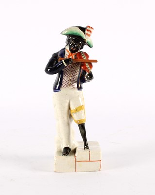 Lot 147 - A 19th Century Staffordshire Pottery Figure of "Billy Waters"