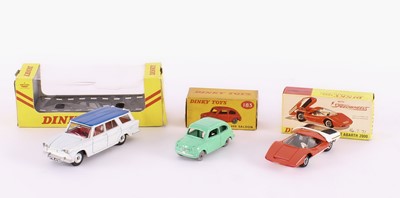 Lot 341 - Three Fiat Diecast Model Dinky Toys by Meccano Ltd.
