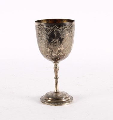 Lot 7 - A Victorian Silver Chalice or Goblet