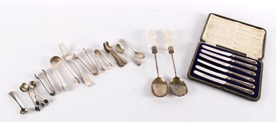 Lot 16 - A Group of Early 19th Century and Later Silver Tablewares