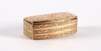 Lot 87 - An Attractive Early 19th Century Yellow Metal Snuff Box