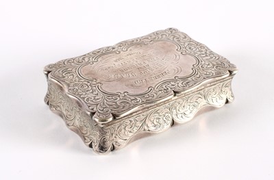 Lot 66 - A Victorian Silver Scottish Reformation Interest Presentation Snuff Box