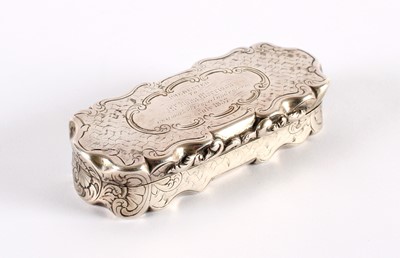 Lot 67 - A Victorian Silver Presentation Snuff Box