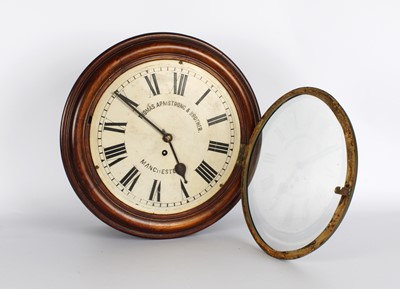 Lot 177 - A Late 19th/Early 20th Century 11 1/2" Dial Wall Clock