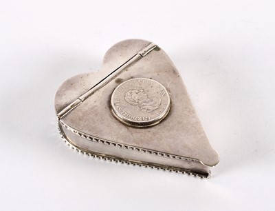 Lot 82 - A George III White Metal Coin-Set Snuff Box