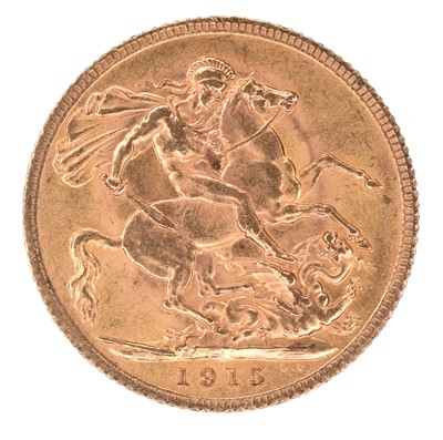 Lot 47 - King George V, Sovereign, 1915