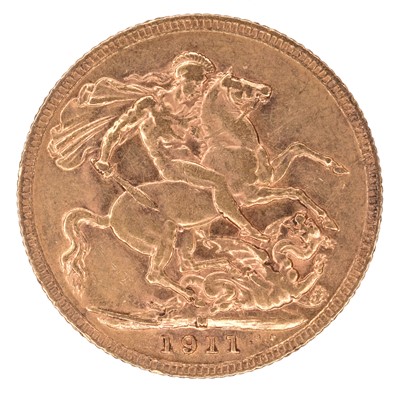 Lot 49 - King George V, Sovereign, 1911, Melbourne Mint