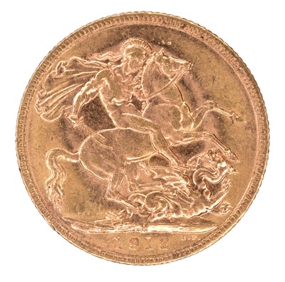 Lot 52 - King George V, Sovereign, 1912, Melbourne Mint